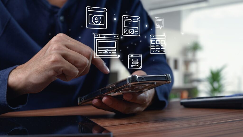 Mobile user browsing online content